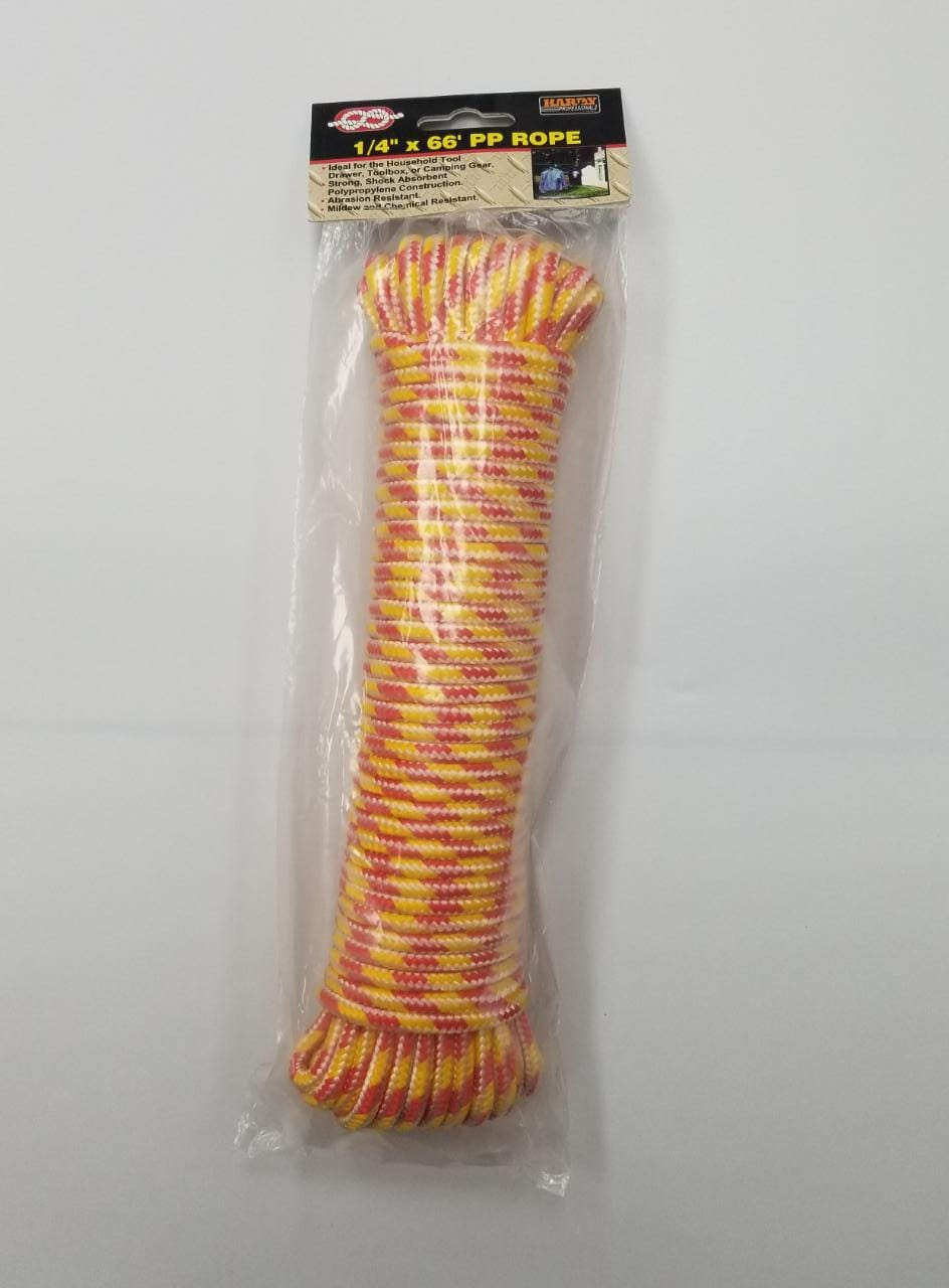 HARDY Clothes Line 1/4" X 66' Pp Rope