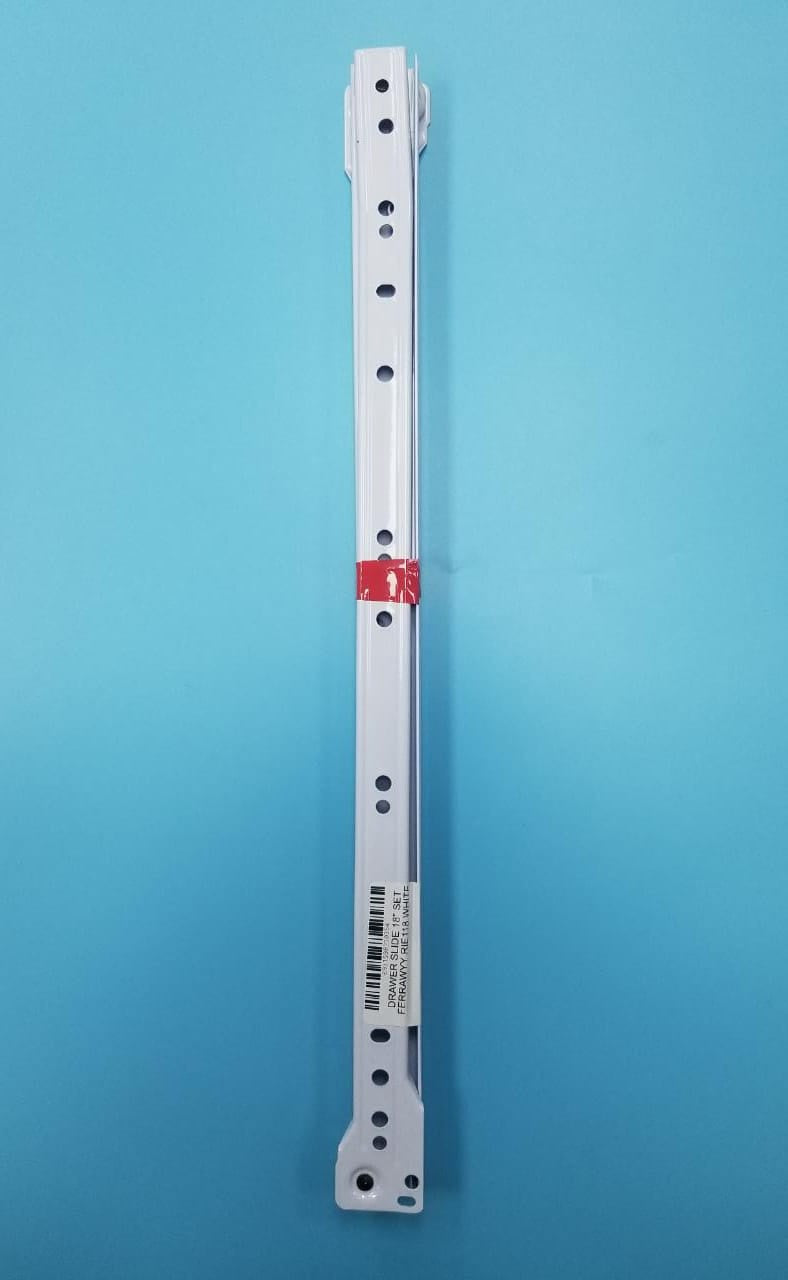 Drawer Slide 18" Set Ferrawyy RIE118 White