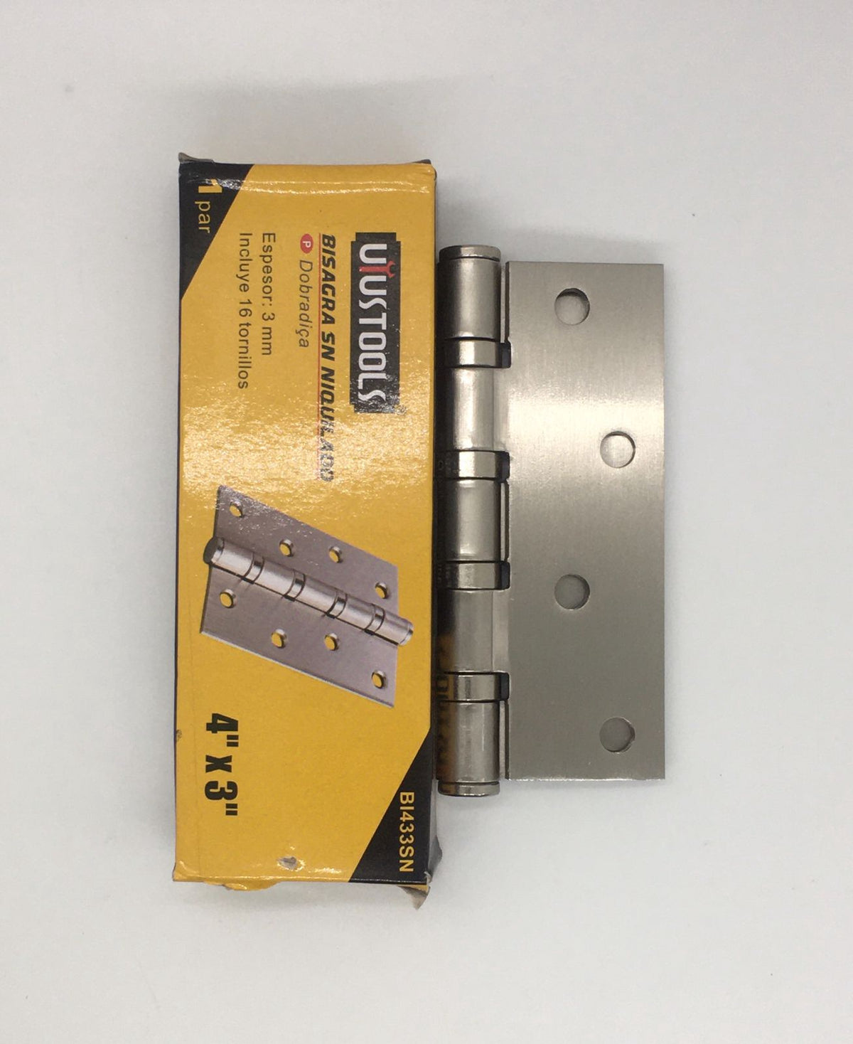 USTOOLS Butt Hinges 4" X 3" B1433SN Satin Nickle