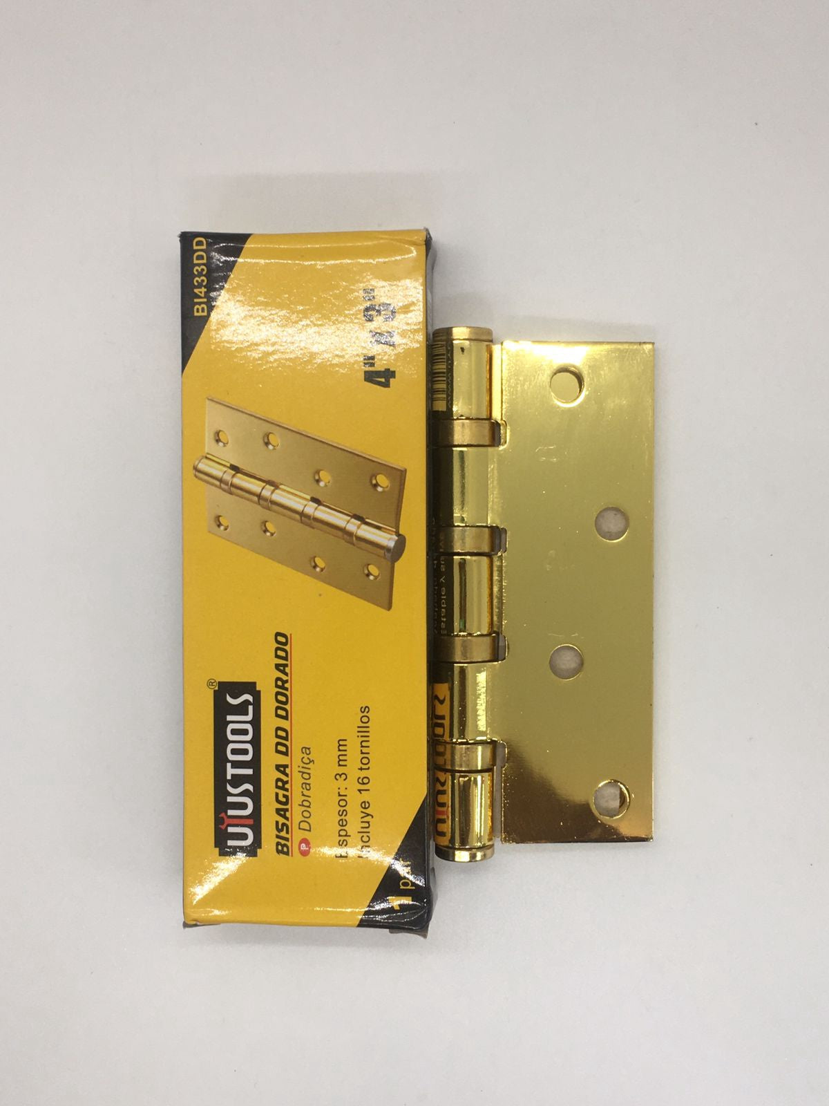 USTOOLS Butt Hinges 4" X 3" B1433DD Gold