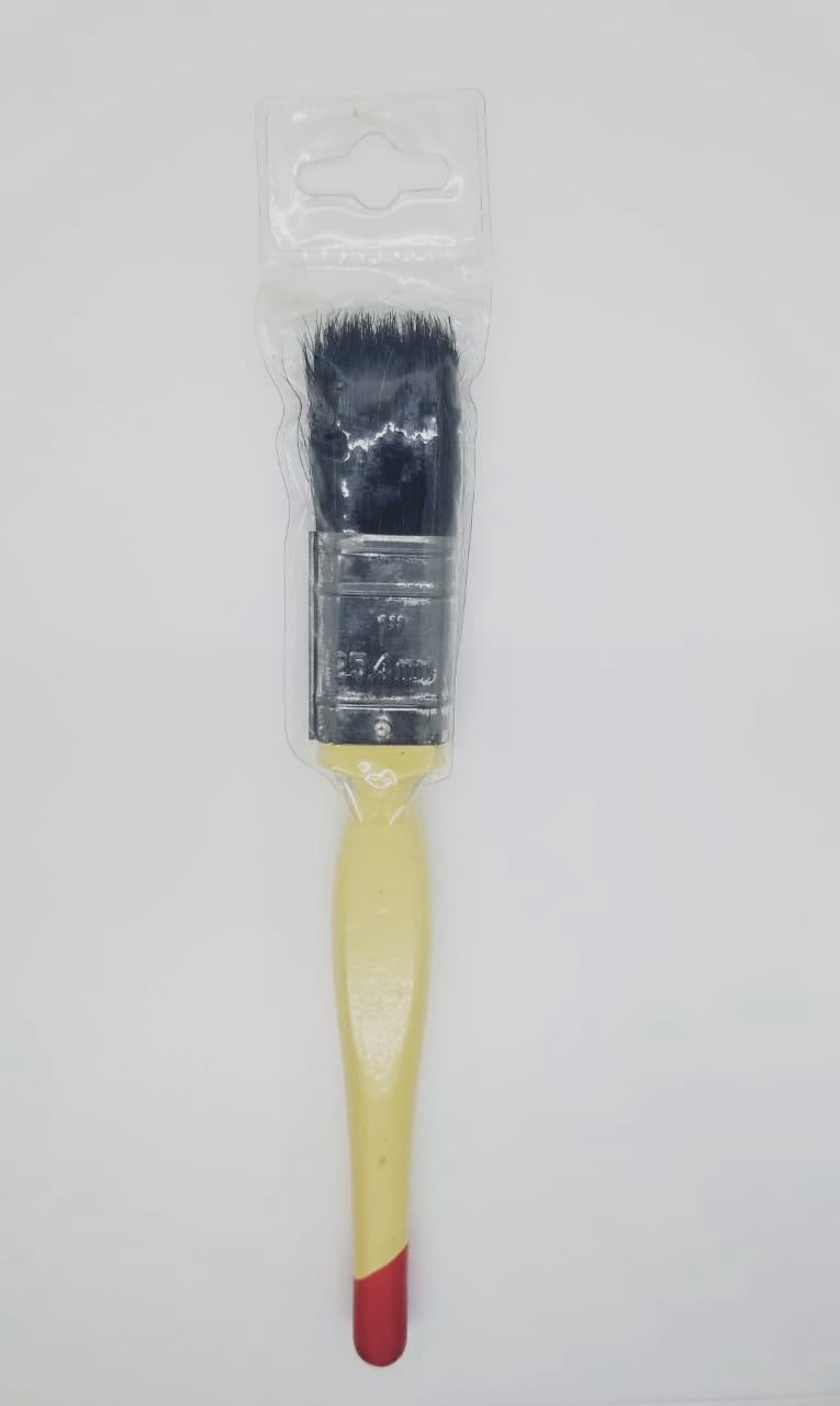 Paint Brush 1" Eterna Cream Handle Red or Black Tip