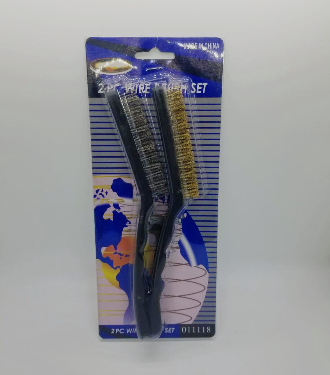 Wire Brush 2PCS 011118 Plastic Handle