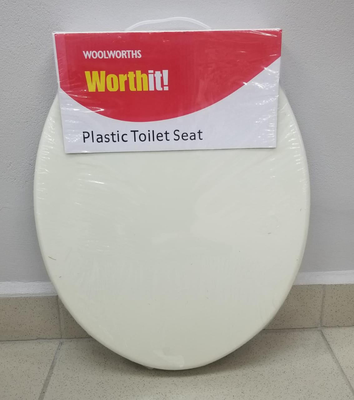 Toilet Seat Plastic Worthit Woolworths Coloured AA-2200 / Pink / Cream / Cream