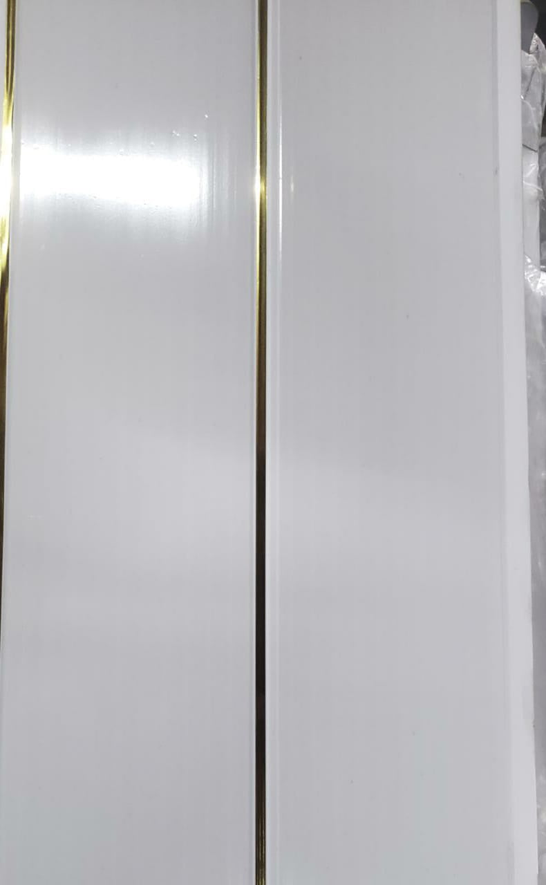 Ceiling PVC 19.5' X 8" #DH1204 White & Gold