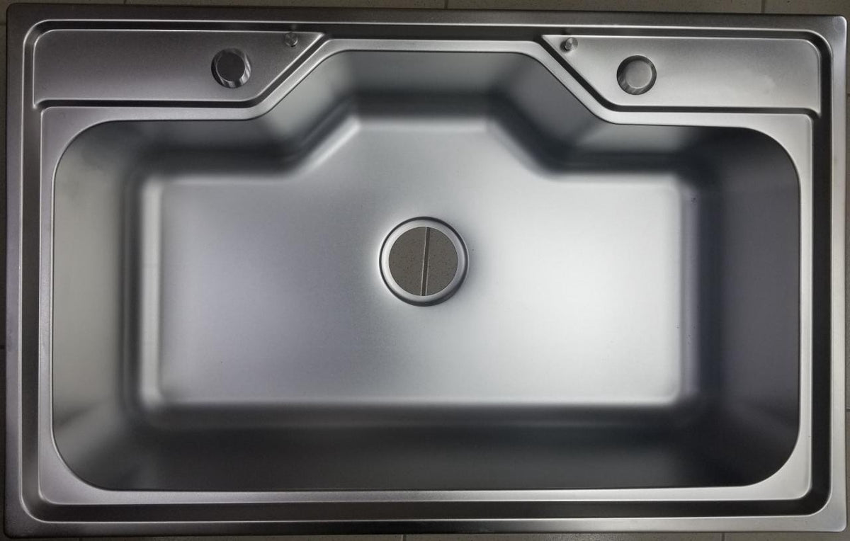 Sink S/BOWL 31.5" X 20" X 9" Deep W/WASTE Flat Edge