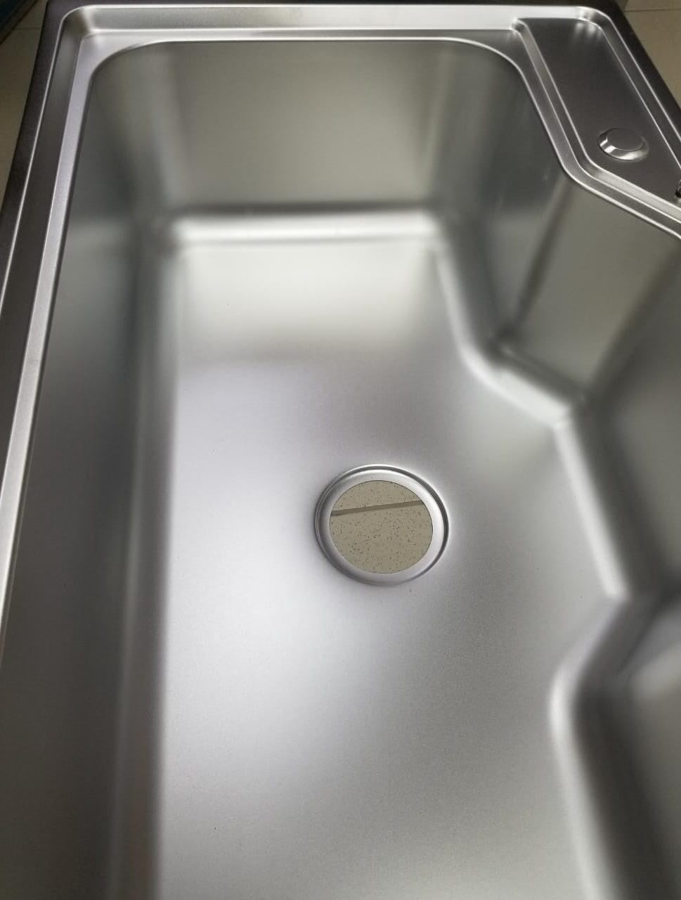 Sink S/BOWL 31.5" X 20" X 9" Deep W/WASTE Flat Edge