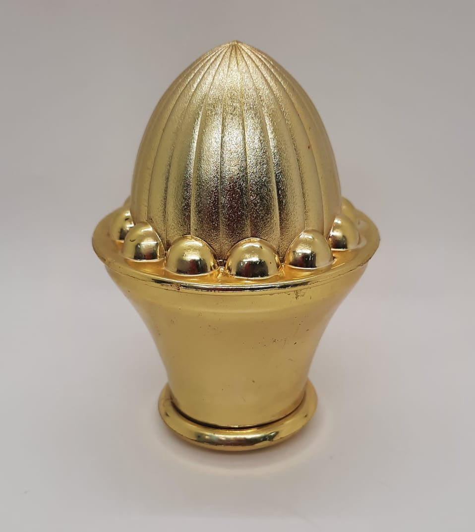 Curtain Rod Ends Gold Plastic Decorative Each