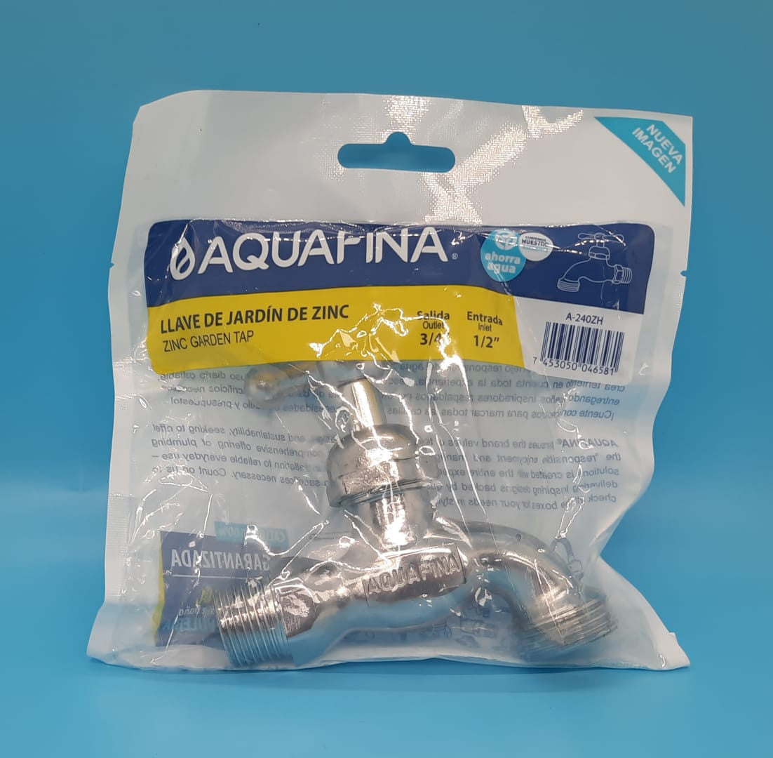 AQUAFINA BLUE Bib Cork 1/2" Aquafina Chrome A-240ZH