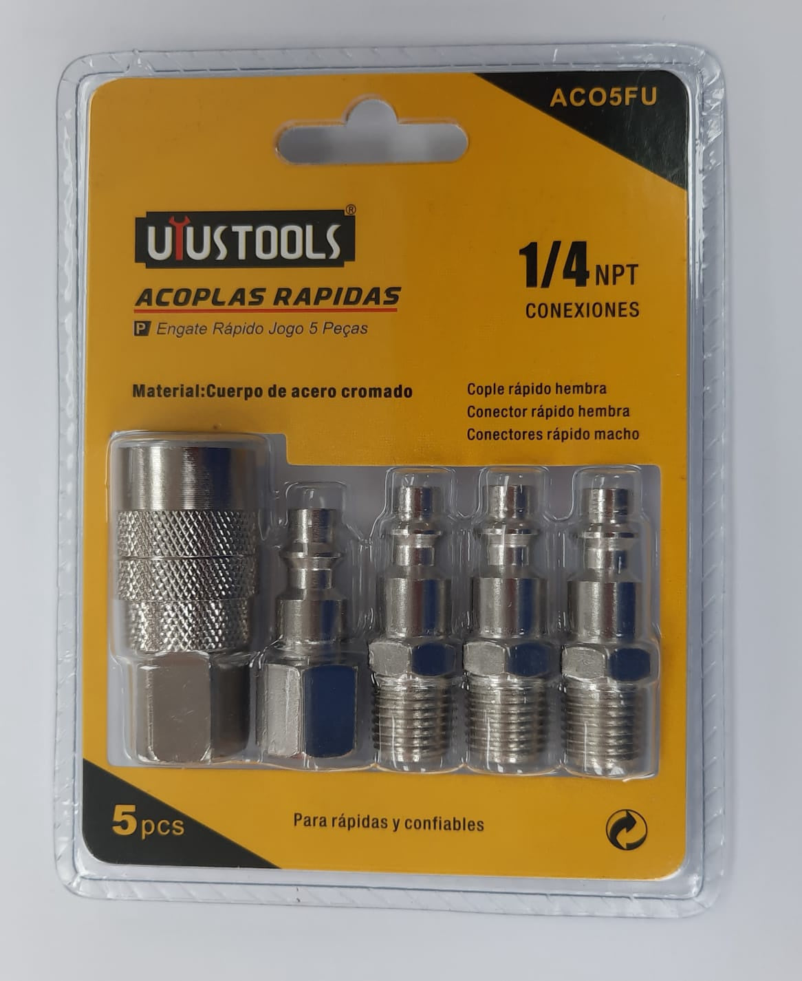 USTOOLS Air Accessory Set 5PCS Chrome AC05FU