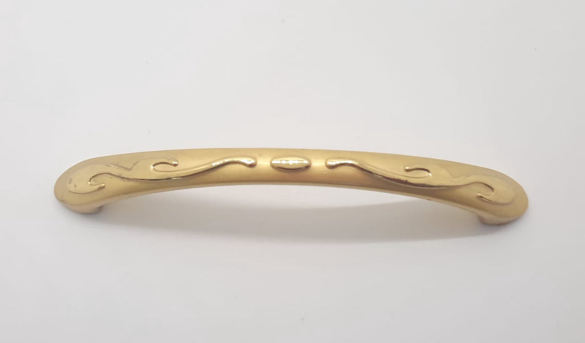 Draw Handle Curve Gold 4 1/2"