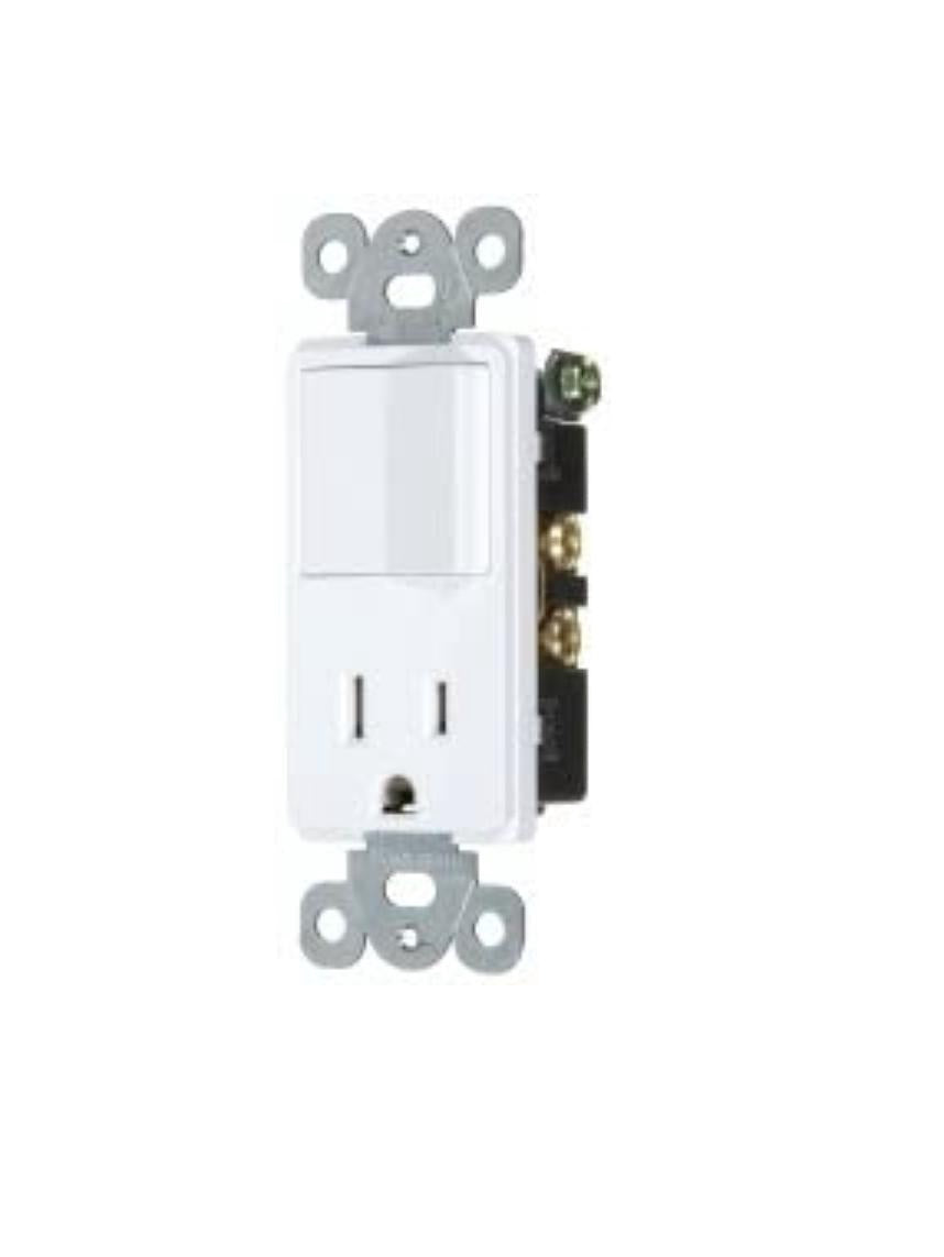 VISTA Switch with Outlet Decora 15A Sp 4363 46014