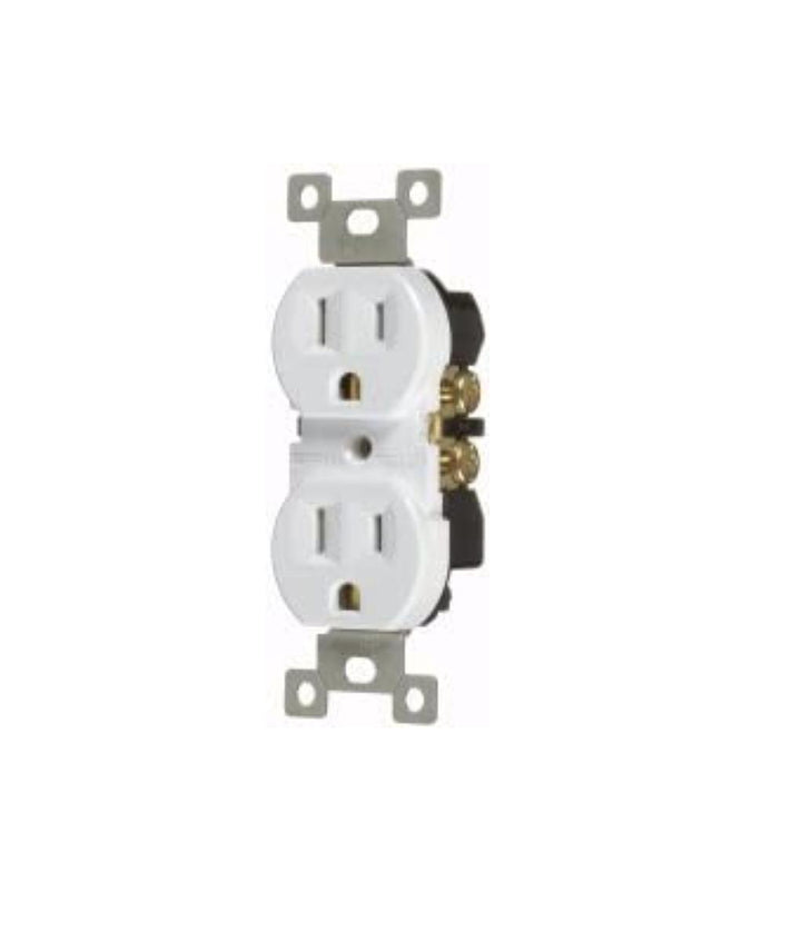 VISTA Point Duplex Outlet 15A White 5930 45121