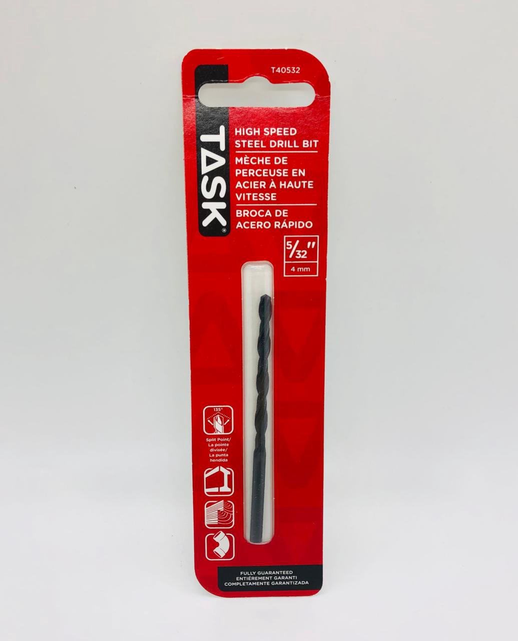 TASK Drill Bit Metal Hss 5/32" T40532