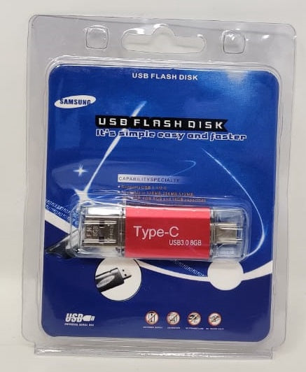 JFNV Computer Flash Drive 8GB USB - TYPE-C 3.0 Disk Metal