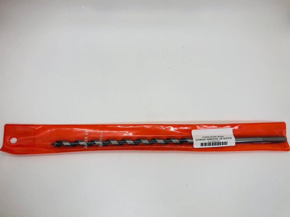 Auger Bit 8X300MM Orange Pack Sold Each