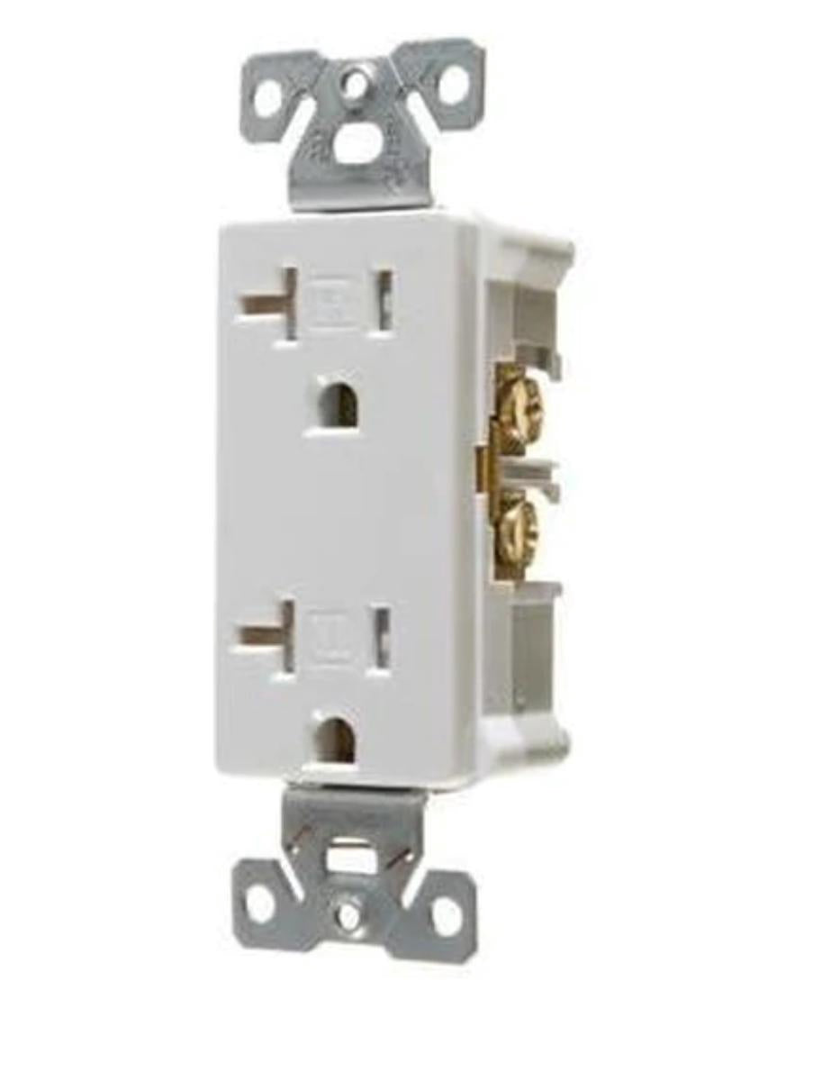 VISTA Point Duplex Outlet Decora 20A Tamper Resistant White 5615 45174