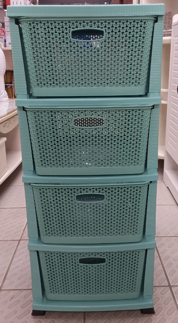 Cabinet 4 Draw Plastic Cerisan Reversible