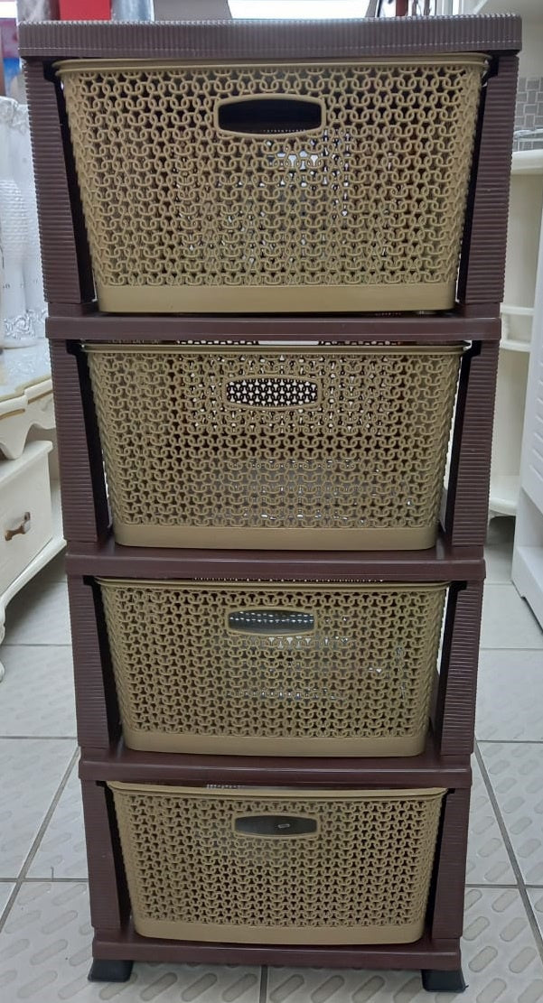 Cabinet 4 Draw Plastic Cerisan Reversible