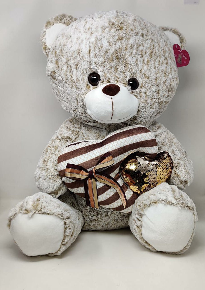 Plush Teddy Bear 645-50 Brown Heart
