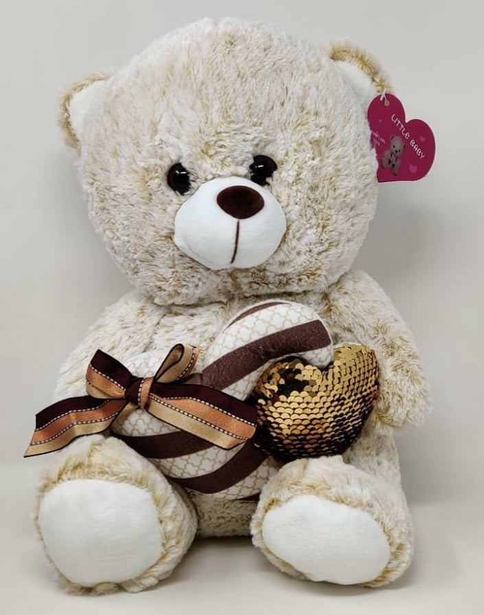 Plush Teddy Bear 645-30 Cream Heart