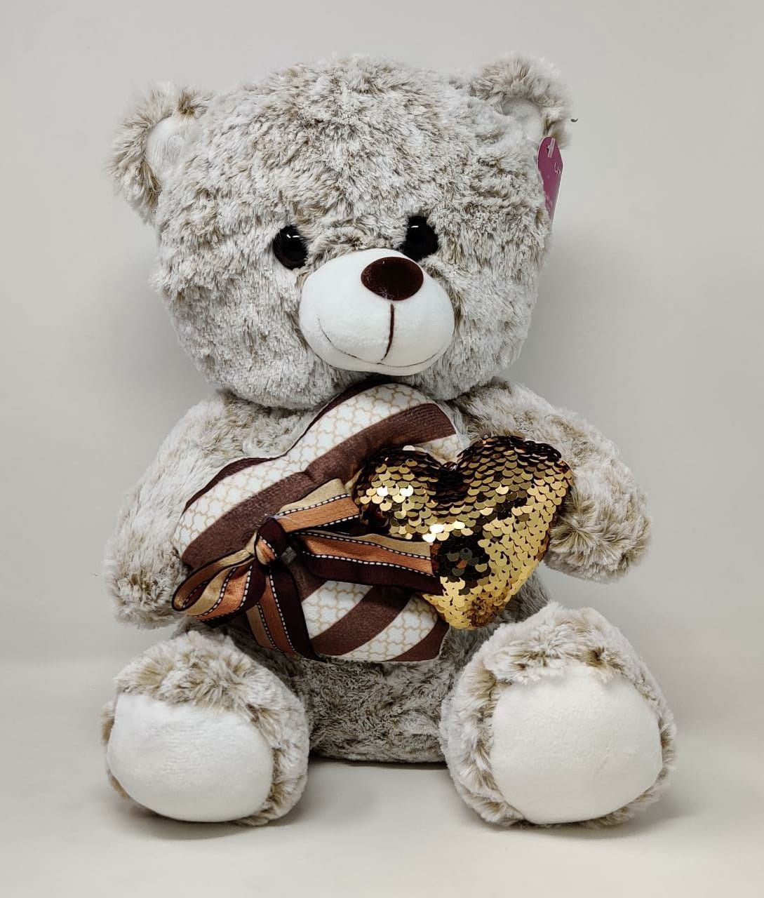 Plush Teddy Bear 645-30 Brown Heart