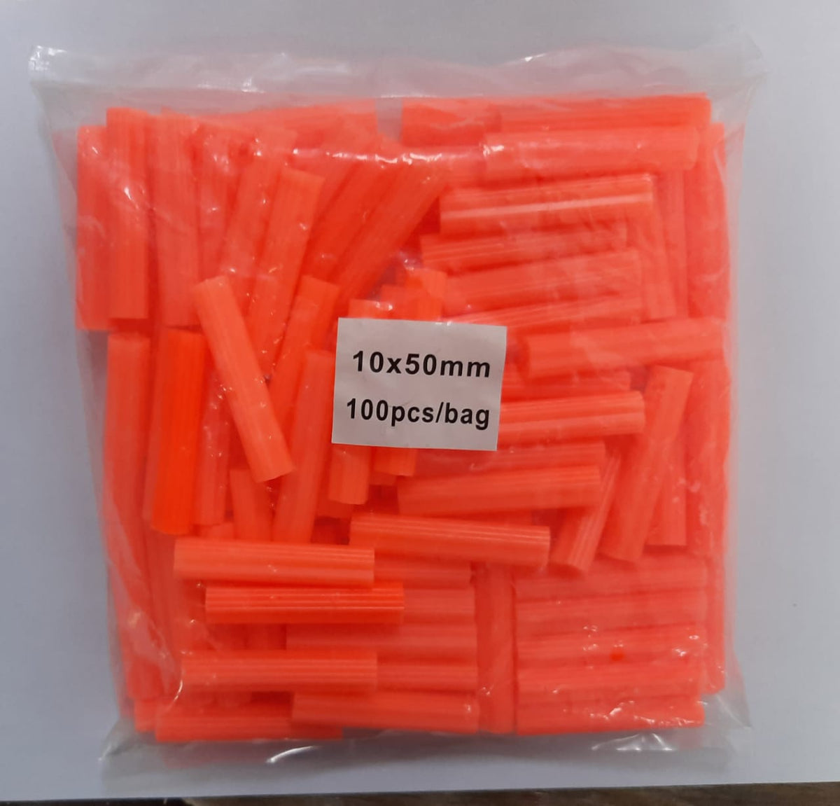 Wall Plug Orange 10 X 50MM 100PCS/BAG