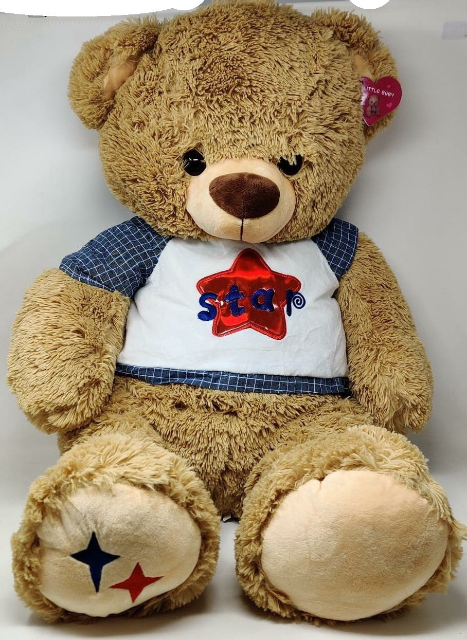 Plush Teddy Bear 1115-60 Brown Star