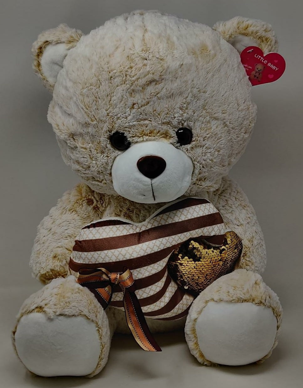 Plush Teddy Bear 645-50 Cream Heart