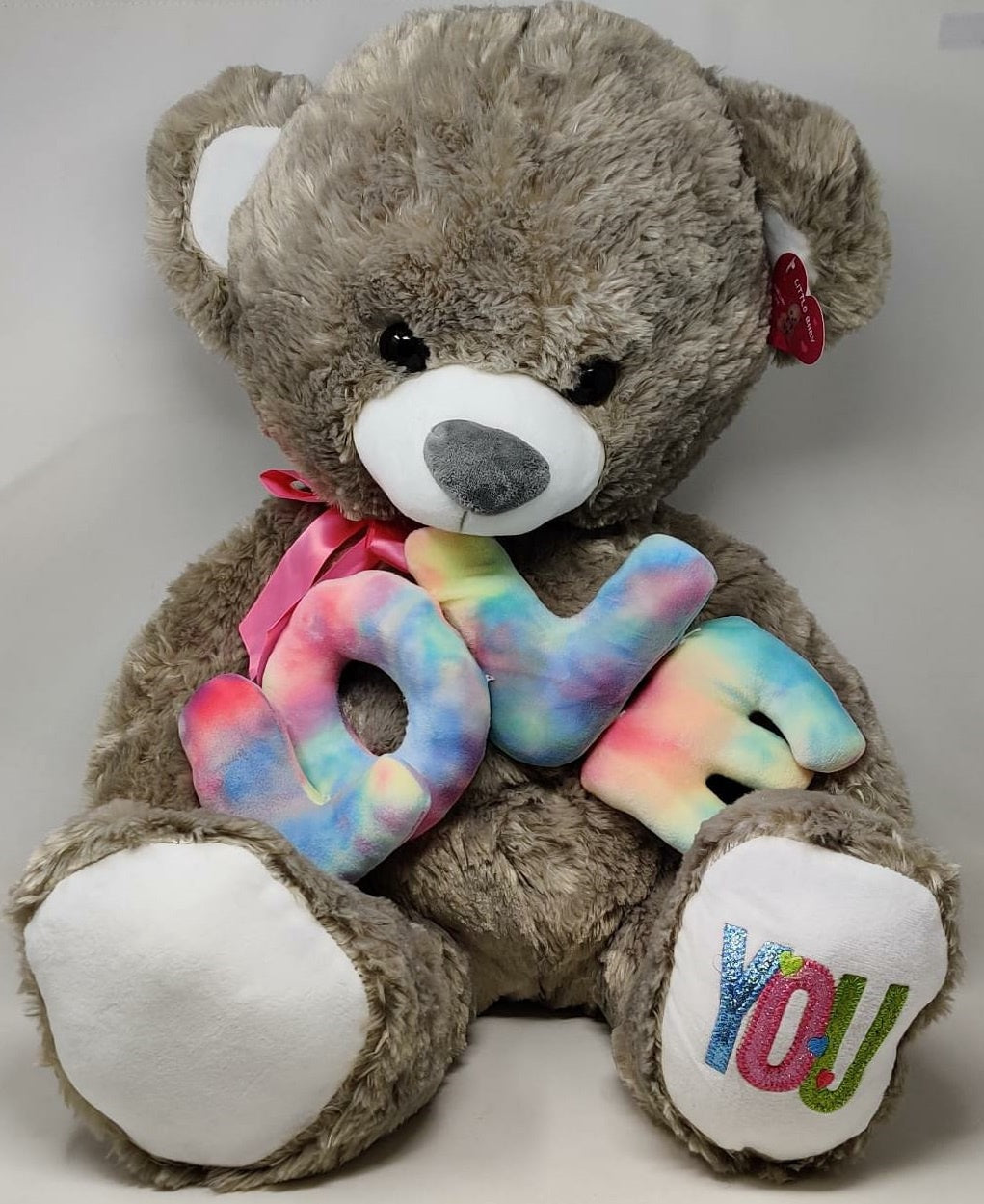 Plush Teddy Bear 1549-60 Grey Love