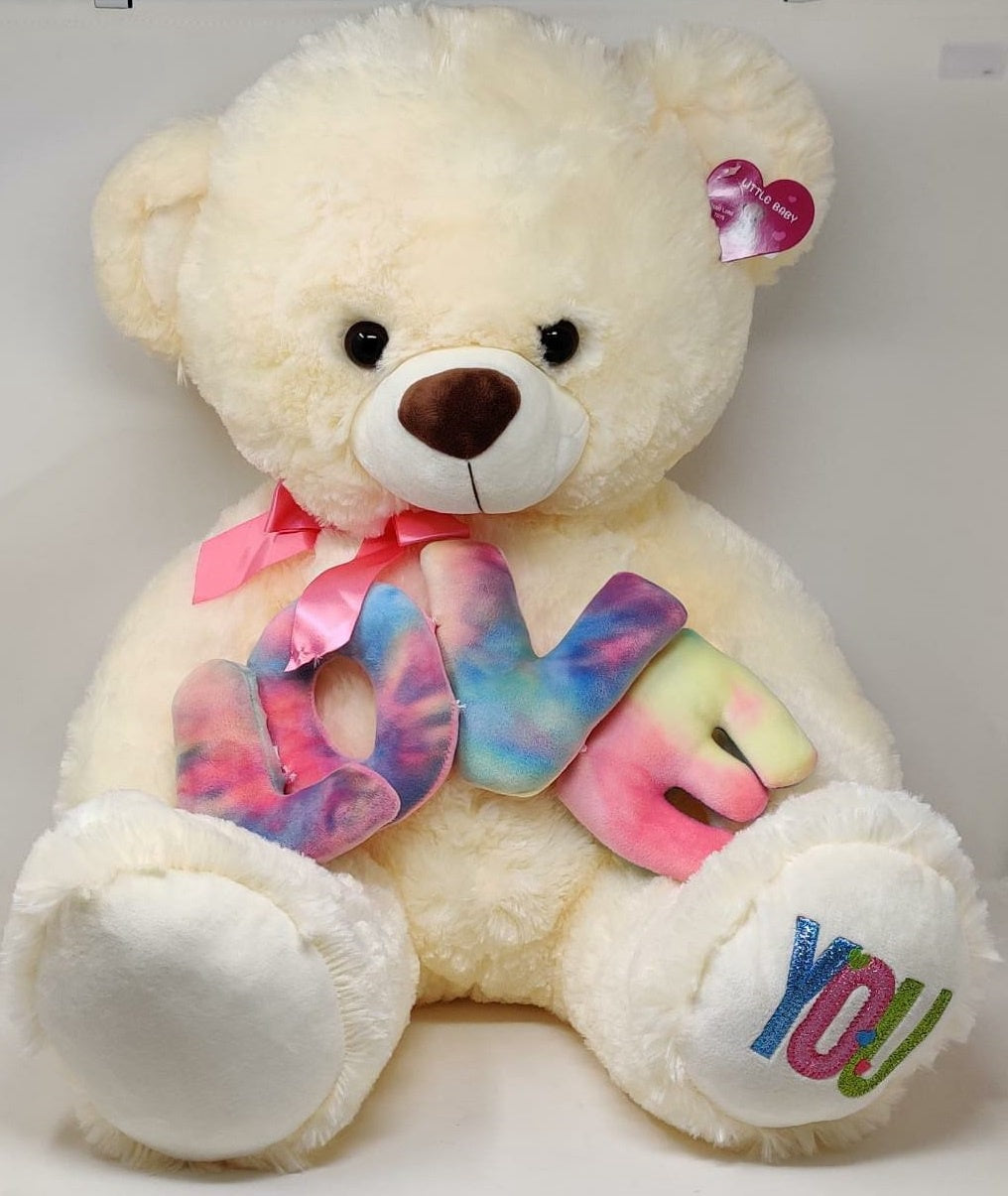 Plush Teddy Bear 1549-60 Cream Love
