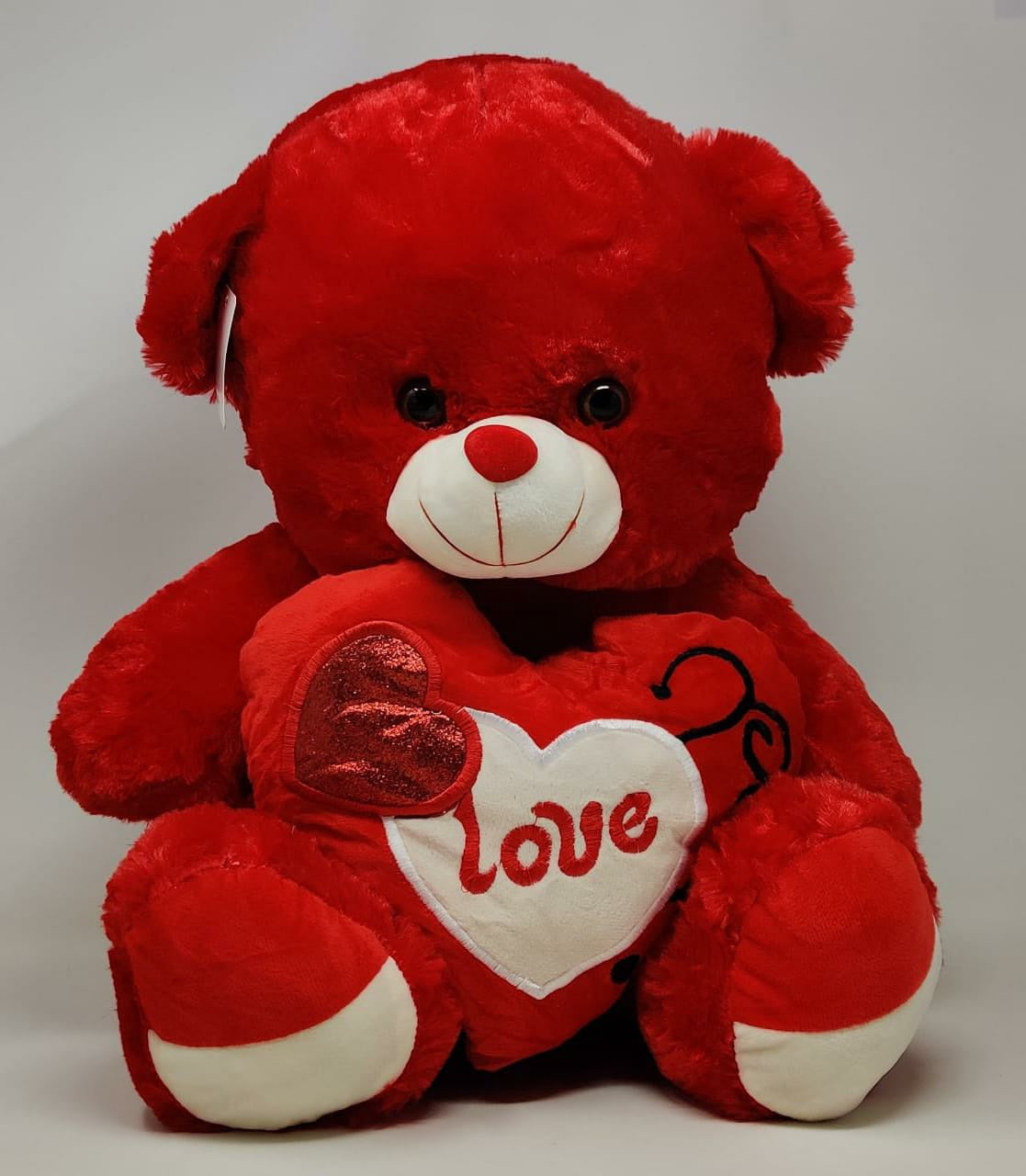 Plush Teddy BEAR-60 Red Love Heart