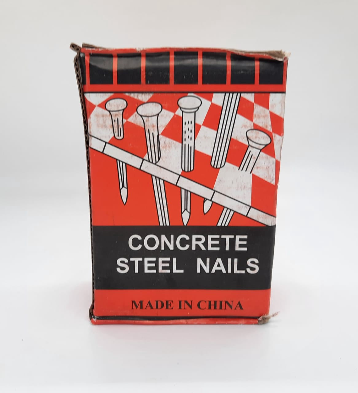 Nail 3" Concrete 1KG/2 1/4LB Red Box (Black Nail)
