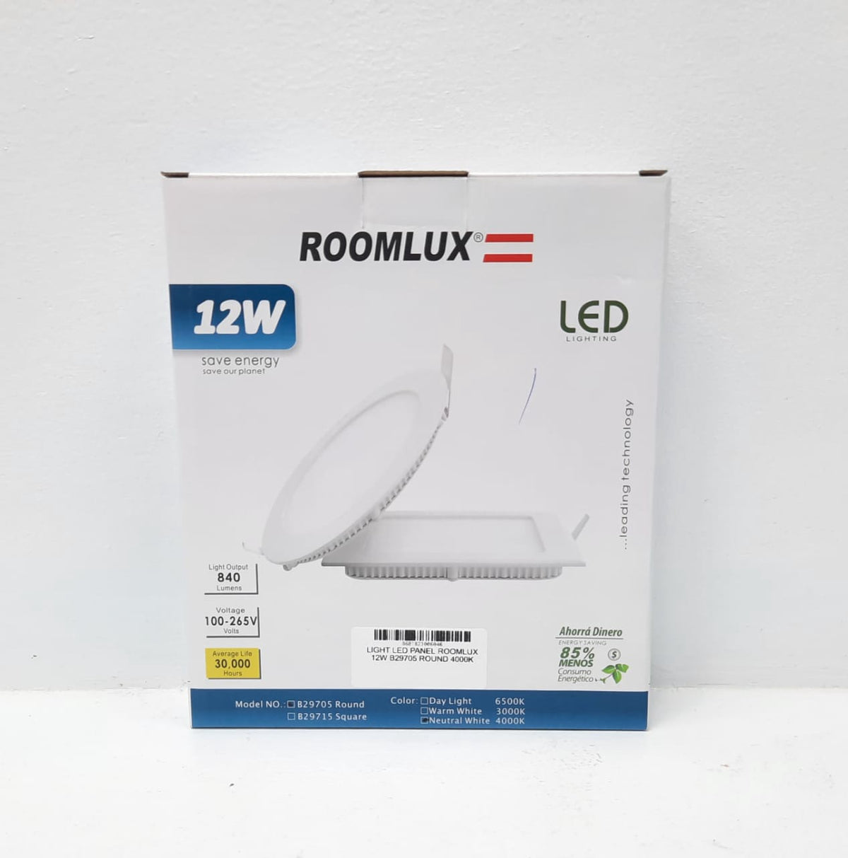 ROOMLUX Light LED Panel 12W B29705 Round 4000K