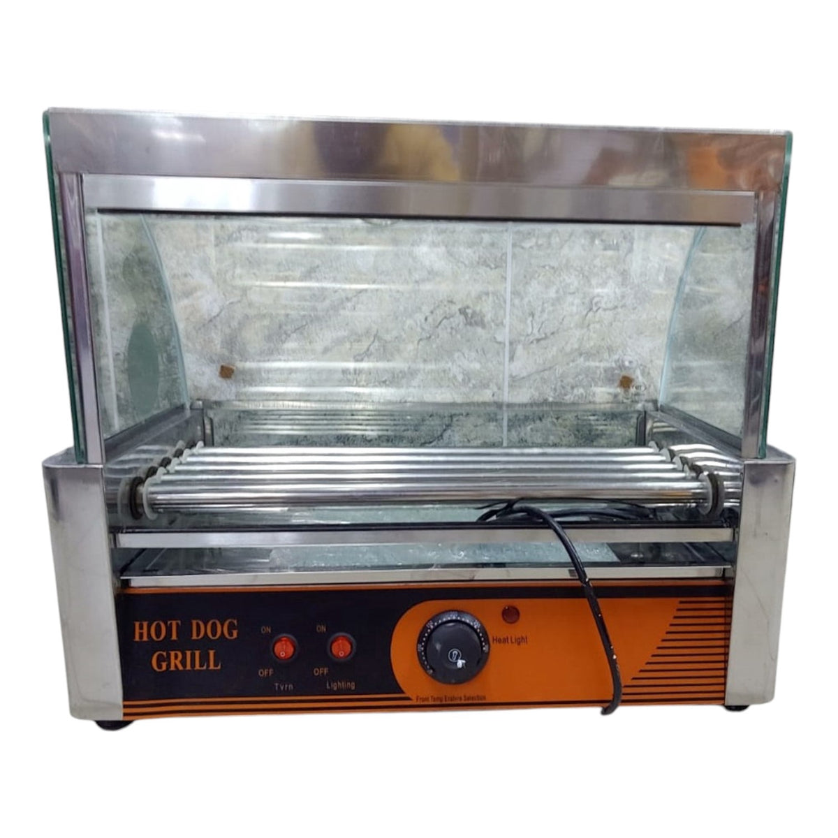 Hot Dog Grill Machine ICHG-5 110V 0.75KW 60HZ 5 Tube Food Warmer