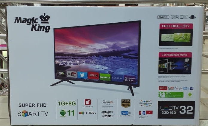 MAGIC KING Television 32" Smart LED Android 11 32D19D-2022