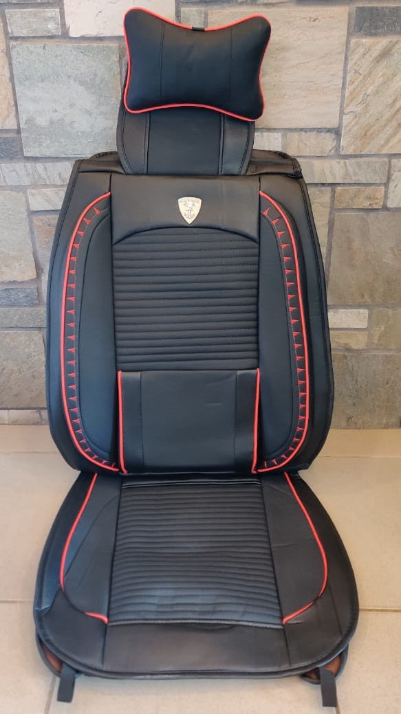 Car Seat Cover Black & Red Jing Pin Che Shi