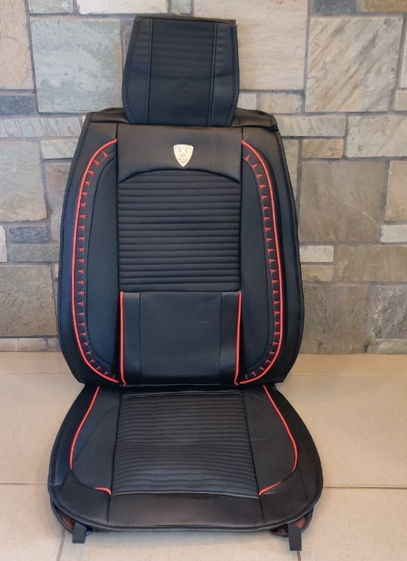 Car Seat Cover Black & Red Jing Pin Che Shi