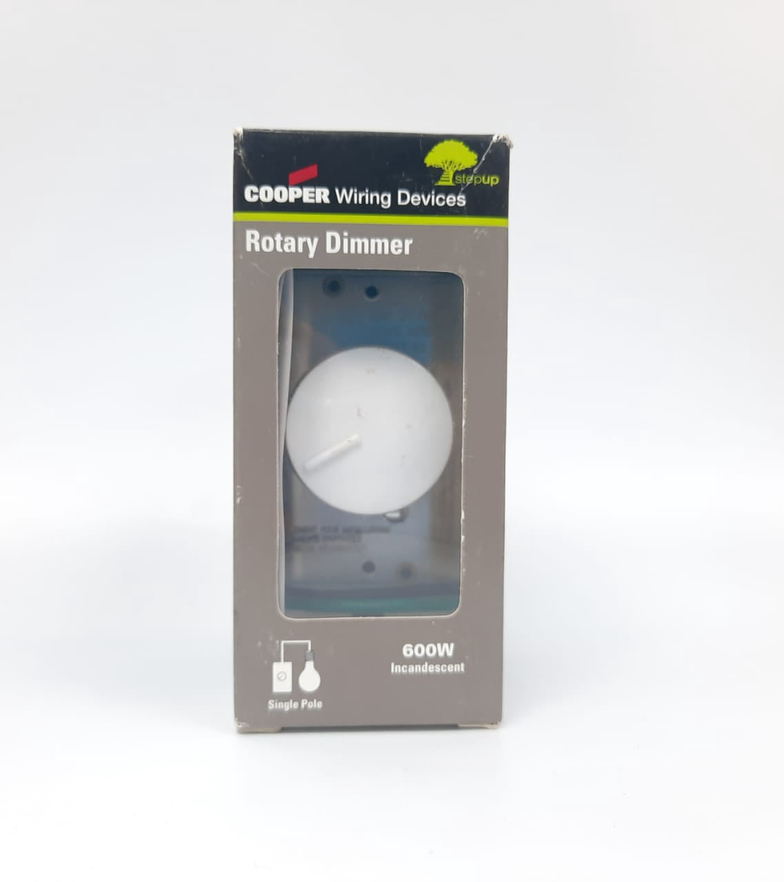 COOPER Switch Dimmer 2X4 RI061W Rotary 600W