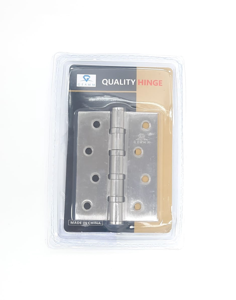 Butt Hinges 4" X 3" Geamm Chrome Plastic Pack