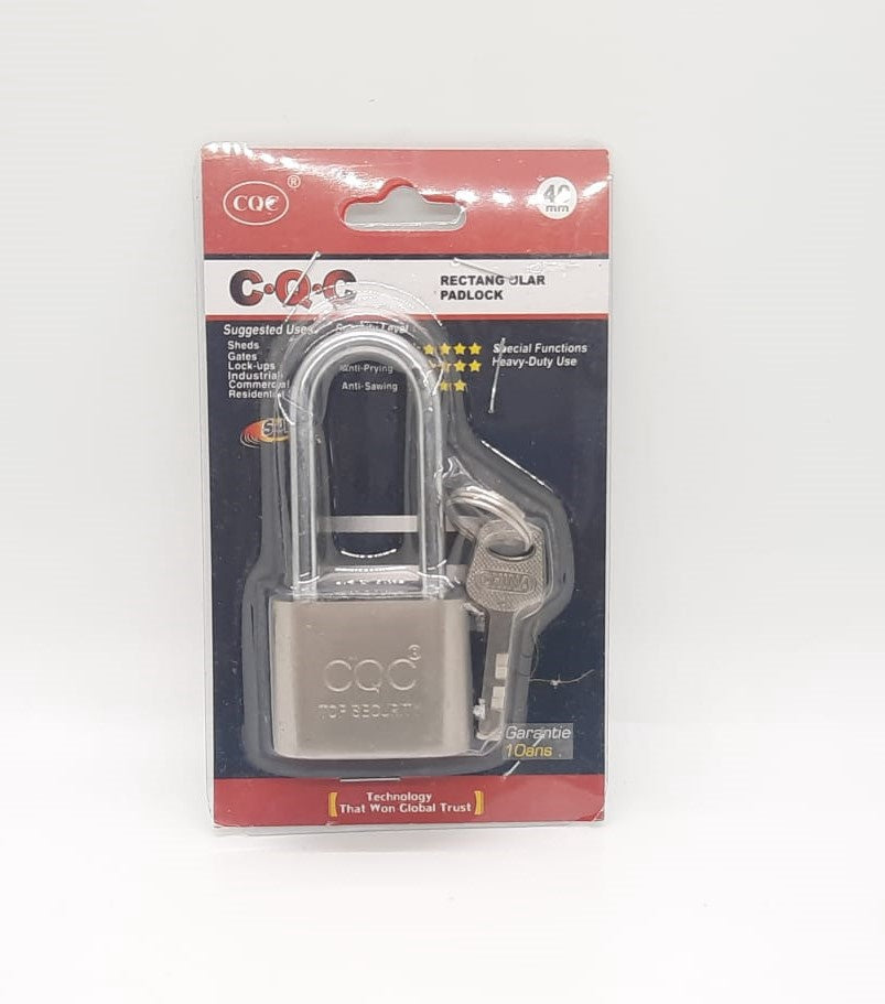 CQC Padlock Iron 40MM Long Shackle