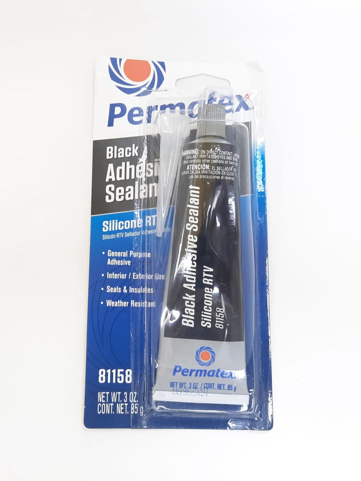 PERMATEX Silicone 3 OZ Black 81158