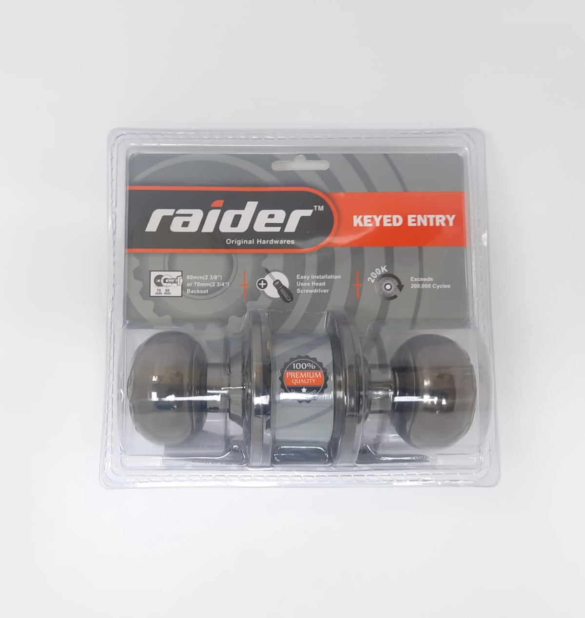 RAIDER Lock Knob Ab Keyed #3601 AB/BN-ML-ET