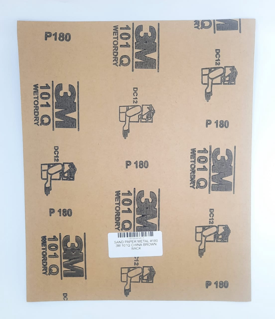 Sand Paper Metal #180 3M 101Q China Brown Back
