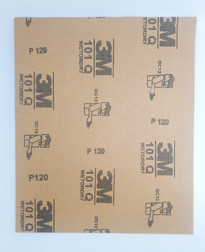 Sand Paper Metal #120 3M 101Q China Brown Back
