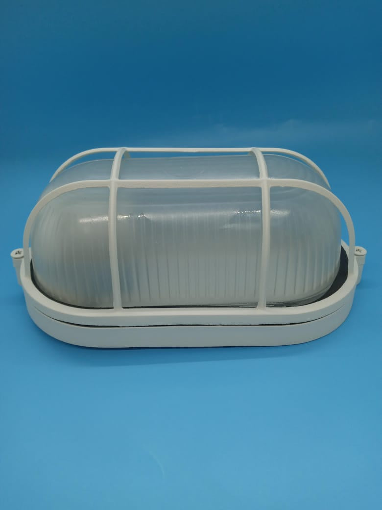 FITZGERALD Bulk Head Fixture 60W Oval White 41603