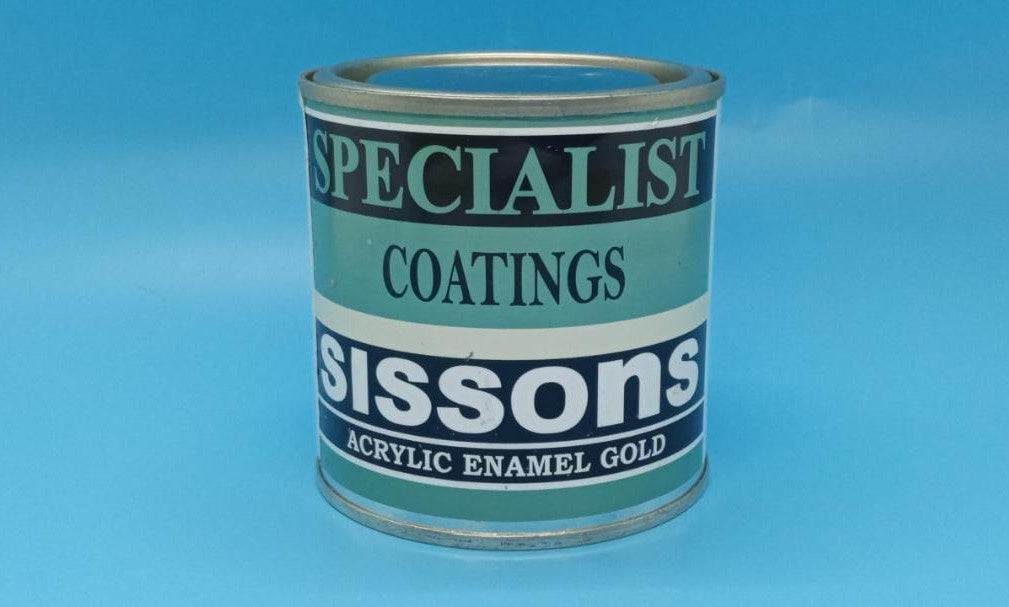SISSONS Paint Gold 1/2PT Acrylic Enamel