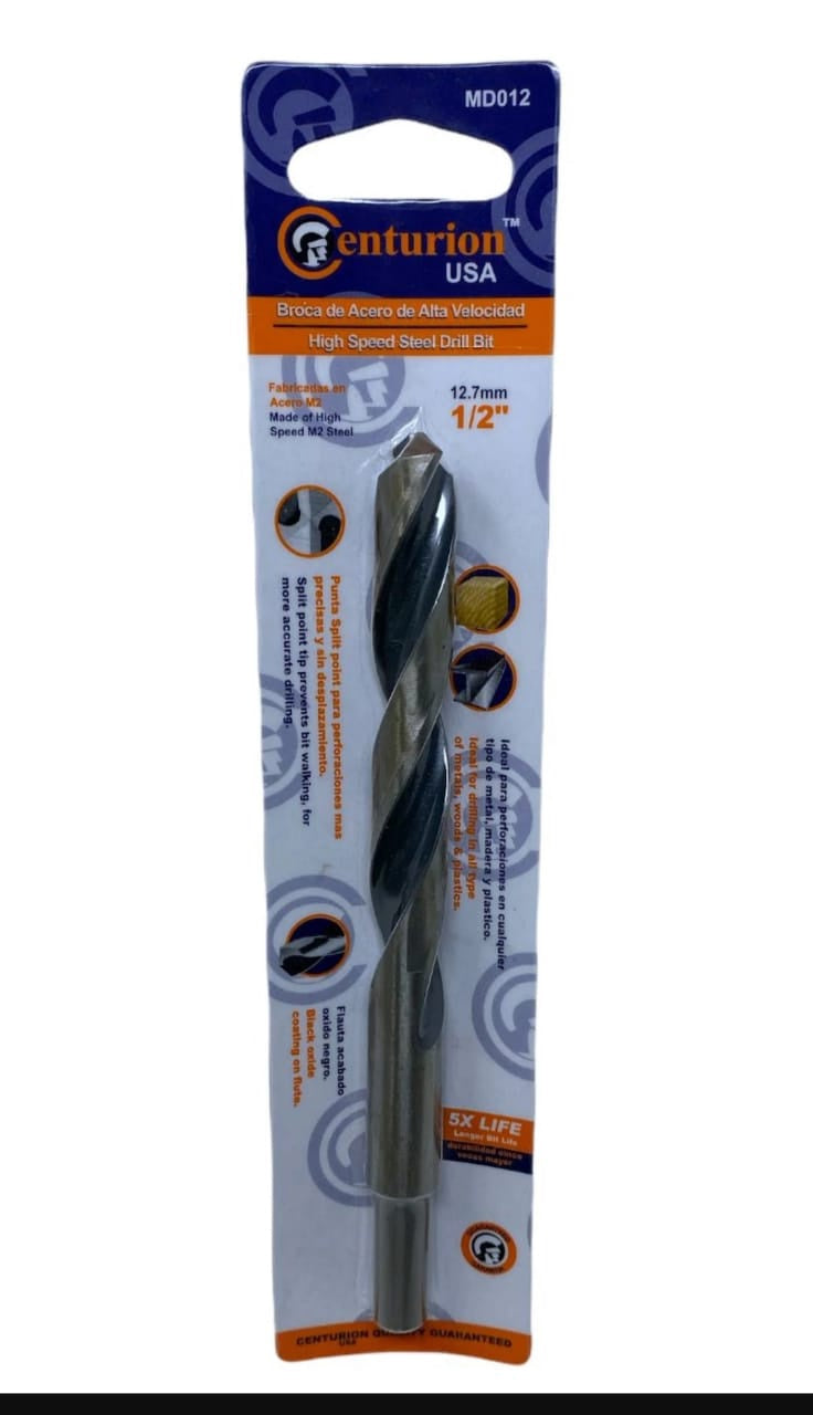 CENTURION Drill Bit Metal 1/2" #MD012