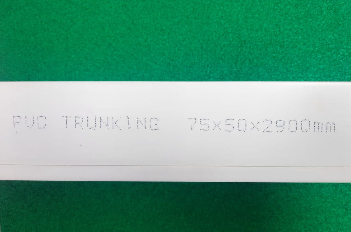 Trunking 50MM X 75MM PVC 9.5FT No Brand