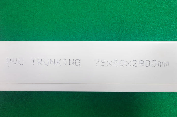 Trunking 50MM X 75MM PVC 9.5FT No Brand