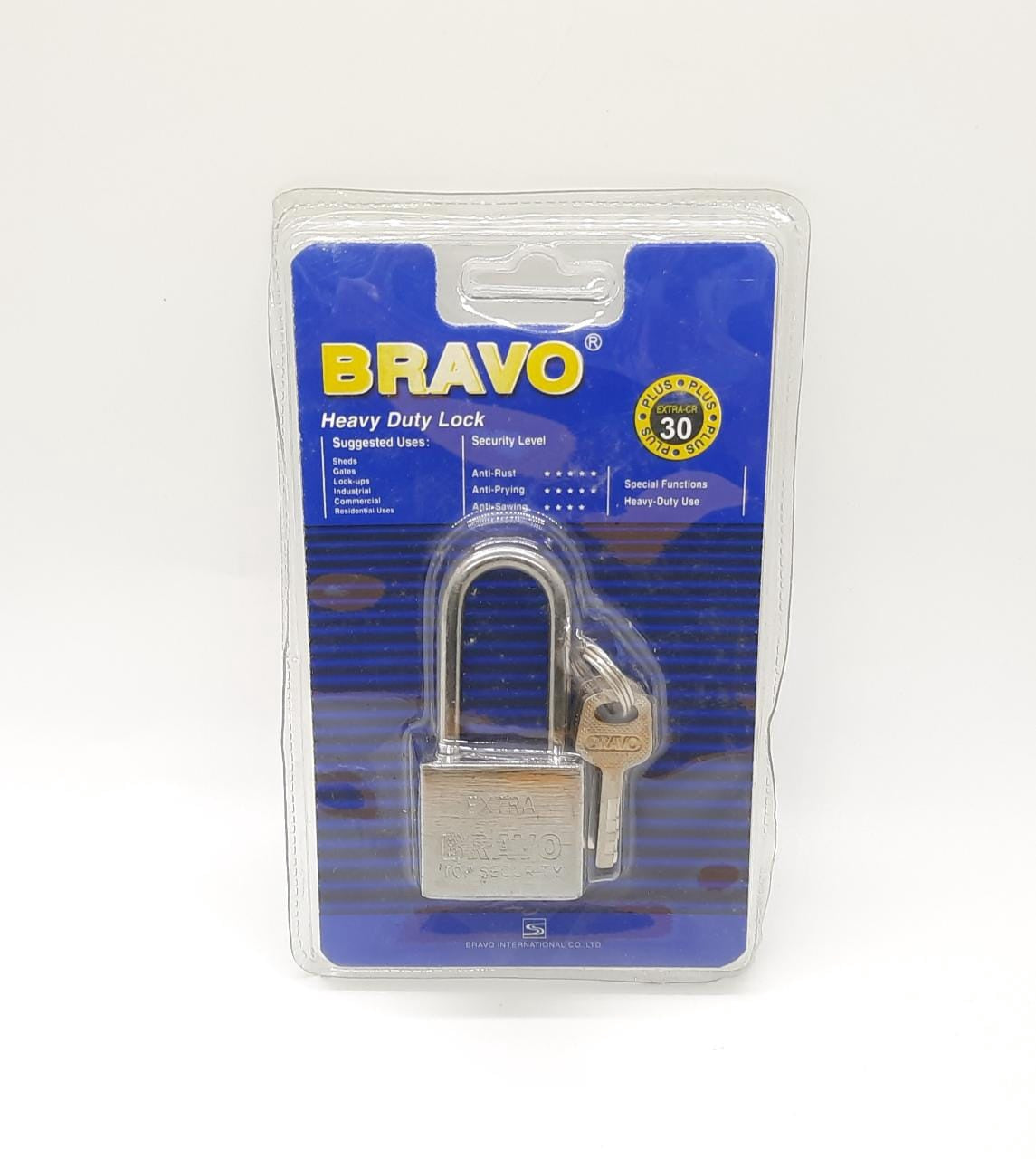 BRAVO Padlock 30MM Long Shackle